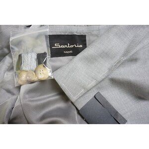 Sartorio Napoli x Kiton S100s Wool Solid Gray Sport Coat Jacket Sz 42 BRAND NEW